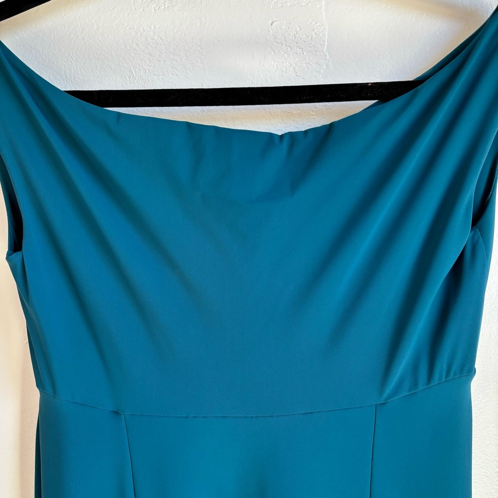 Chiara Boni La Petite Robe Dress Fit and Flare Teal Size 8/44 - Picture 13 of 16